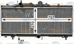 Радиатор охлаждения двигателя FIAT BARCHETTA (183)