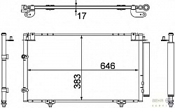 Конденсатор, кондиционер, с осушителем TOYOTA CAMRY (MCV3_, ACV3_, _XV3_)