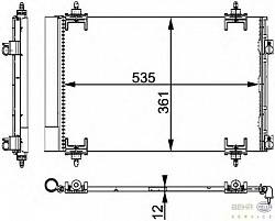 КОНДЕНСАТОР КОНДИЦИОНЕРА 8FC351317-561