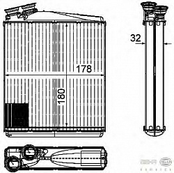 Радиатор печки LAND ROVER FREELANDER 2 (FA_),RANGE ROVER EVOQUE (LV) VOLVO S80 II (AS),V70 III (BW),XC60,XC70 II