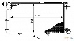 Радиатор охлаждения двигателя MERCEDES-BENZ 190 (W201)