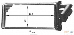 Радиатор печки RENAULT LAGUNA I (B56_, 556_),LAGUNA I Grandtour (K56_),LAGUNA II (BG0/1_),LAGUNA II Grandtour (KG0/1_)