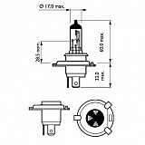 H4 12V- 60/55W (P43t) (белый свет с розовым оттенком, для рефлекторных фар) Color Vision (2 шт.)