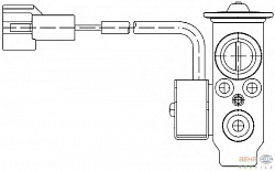 Расширительный клапан кондиционера, сзади MERCEDES-BENZ VIANO (W639),VITO / MIXTO фургон (W639),VITO автобус (W639)