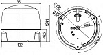 Проблесковый маячок, RotaLED жёлтый, светодиодный 10-32V