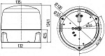 Проблесковый маячок, RotaLED жёлтый, светодиодный 10-32V