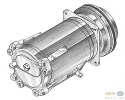 Компрессор кондиционера 12V