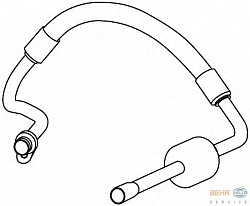 Трубопровод низкого давления, кондиционер CITROEN C5 III (RD_),C5 III Break (TD_),C6 (TD_) PEUGEOT 407 (6D_),407 SW (6E_)