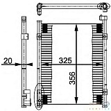 КОНДЕНСАТОР КОНДИЦИОНЕРА 8FC351037-021