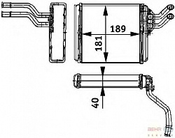 Радиатор печки VOLVO 440 K (445),460 L (464),480 E