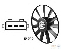 Вентилятор охлаждения двигателя VW PASSAT (3A2, 35I),PASSAT Variant (3A5, 35I)