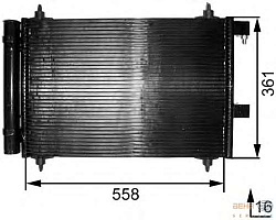 Конденсатор, кондиционер, с осушителем CITROEN C5 I (DC_),C5 I Break (DE_)