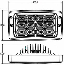 Фара рабочего освещения Modul 6213 д/с LED