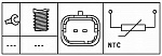 Датчик температуры охлаждающей жидкости FIAT PANDA (169),PANDA Van (169)