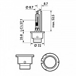 D2R 85V-35W (P32d-3) X-tremeVision (Philips)