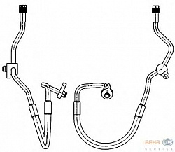 Трубопровод высокого давления, кондиционер FORD GALAXY,MONDEO IV,,S-MAX