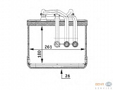 Радиатор печки BMW 7 (E65, E66, E67)