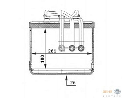 Радиатор печки BMW 7 (E65, E66, E67)