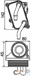 Радиатор масляный MB W210/W220 2.4/2.8/3.2/4.3