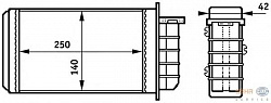 Радиатор печки ALFA ROMEO 145 (930),146 (930) FIAT BRAVA (182),BRAVO I (182),COUPE (FA/175),MAREA (185),MAREA Weekend (185)