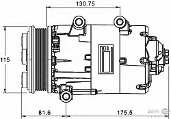 Компрессор кондиционера 12V