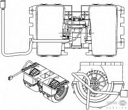 Моторчик печки MERCEDES-BENZ ECONIC