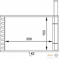 Радиатор печки САЛОНА