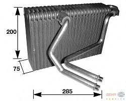 Испаритель кондиционера RENAULT MEGANE I (BA0/1_),MEGANE I Cabriolet (EA0/1_),MEGANE I Classic (LA0/1_),MEGANE I Coach (DA0/1_)