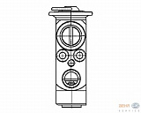 Расширительный клапан кондиционера MERCEDES-BENZ (W203),(S204),(CL203),(W463),(W220),S-CLASS купе (C215),SLK (R170),VIANO (W639),VITO / MIXTO фургон (W639),VITO автобус (W639)