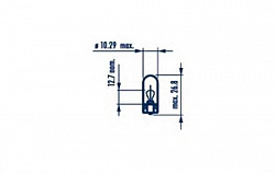 Лампа W5W 24V-5W (W2,1x9,5d)