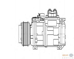 Компрессор кондиционера 12V