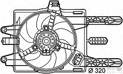 Вентилятор охлаждения двигателя FIAT PUNTO (176) LANCIA Y (840A)
