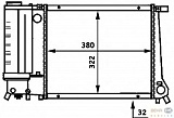 RADIATOR, WIDTH 322 MM