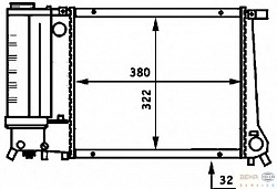 RADIATOR, WIDTH 322 MM