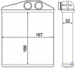 Радиатор печки OPEL CORSA C,TIGRA TwinTop