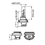 H9 12V-65W (PGJ19-5)  блистер (1шт.)