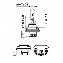 H9 12V-65W (PGJ19-5)  блистер (1шт.)