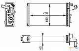 Радиатор печки ALFA ROMEO 145 (930),146 (930),155 (167),GTV (916C_),SPIDER (916S_) FIAT COUPE (FA/175),TEMPRA (159),TEMPRA S.W. (159),TIPO (160) LANCIA DEDRA (835),DEDRA SW (835),DELTA II (836)