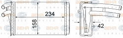 Радиатор печки AUDI 80 (89, 89Q, 8A, B3),80 (8C, B4),80 Avant (8C, B4),CABRIOLET (8G7, B4),COUPE (89, 8B)