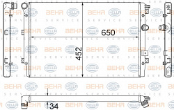 Радиатор охлаждения двигателя SEAT ALHAMBRA (710) VW SHARAN (7N),TIGUAN (5N_)