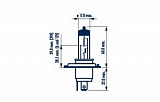 Лампа H4 24V- 75/70W (P43t) (вибростойкая) HD