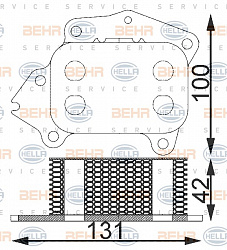 Масляный радиатор CITROEN BERLINGO (MF),BERLINGO,BERLINGO фургон (M_),C1 (PM_, PN_),C2 (JM_),C3 I (FC_),C3 II,C3 Pluriel (HB_),C4 I (LC_),C4 купе (LA_),NEMO,,XSARA (N1) PEUGEOT 1007 (KM_),107,206 SW (2E/K)