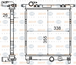 Радиатор охлаждения двигателя SEAT Mii (KF1_) SKODA CITIGO VW UP