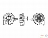 Моторчик печки AUDI A2 (8Z0) SEAT CORDOBA (6L2),IBIZA IV (6L1),IBIZA V (6J5),IBIZA V SPORTCOUPE (6J1) SKODA FABIA (6Y_),ROOMSTER (5J) VW POLO (9N_),