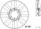 FAN WHEEL, ENGINE COOLING