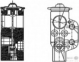 Расширительный клапан кондиционера AUDI A1 (8X1),A1 Sportback (8XA),A3 (8P1),A3 (8V1),A3 Sportback (8PA),A3 Sportback (8VA),A3 кабрио (8P7) SEAT CORDOBA (6L2),IBIZA IV (6L1),IBIZA V (6J5),IBIZA V SPORTCOUPE (6J1),IBIZA V ST (6J8),TOLEDO IV (KG3) SKODA  VW