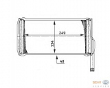 Радиатор печки FORD ESCORT '81 Express (AVA),ESCORT '86 Express (AVF),ESCORT III (GAA),ESCORT III кабрио (ALD),ESCORT III универсал (AWA),ESCORT IV,ORION I (AFD)