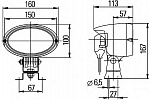 Oval 100 FF Ground illumination (Н9, 12V/65W)