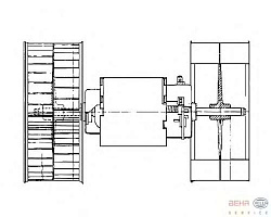 Моторчик печки MERCEDES-BENZ CABRIOLET (A124),W124