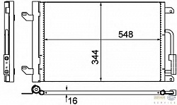 Конденсатор, кондиционер, с осушителем LANCIA LYBRA (839AX),LYBRA SW (839BX)